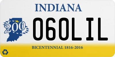 IN license plate 060LIL