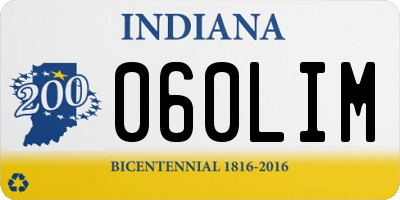 IN license plate 060LIM