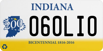 IN license plate 060LIO