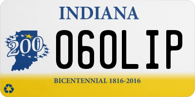 IN license plate 060LIP