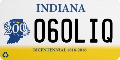 IN license plate 060LIQ