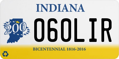 IN license plate 060LIR