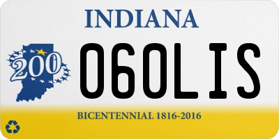 IN license plate 060LIS
