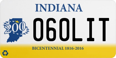 IN license plate 060LIT