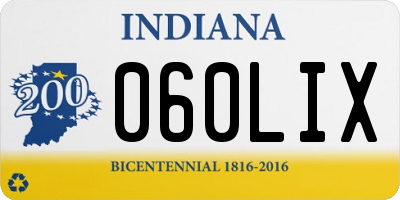 IN license plate 060LIX