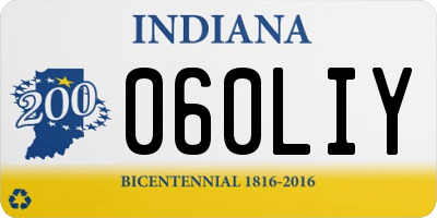 IN license plate 060LIY