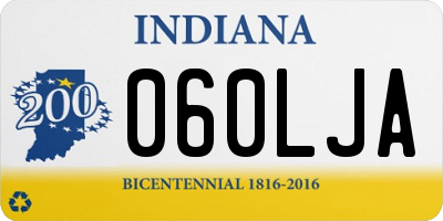 IN license plate 060LJA