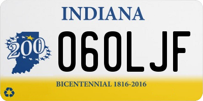 IN license plate 060LJF