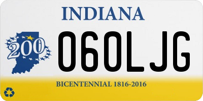 IN license plate 060LJG