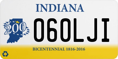 IN license plate 060LJI