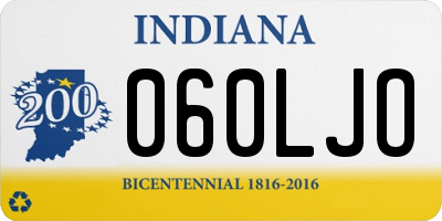 IN license plate 060LJO