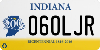 IN license plate 060LJR