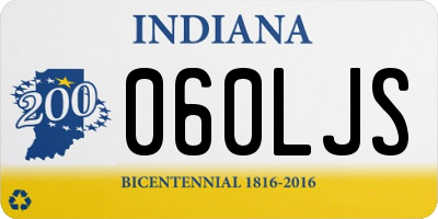 IN license plate 060LJS