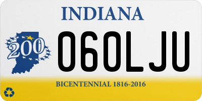 IN license plate 060LJU