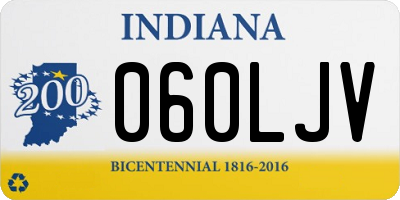 IN license plate 060LJV