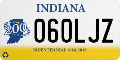 IN license plate 060LJZ