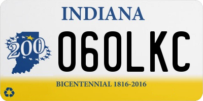 IN license plate 060LKC