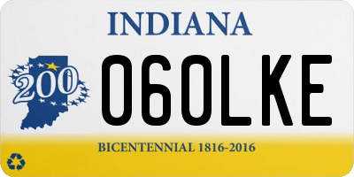 IN license plate 060LKE