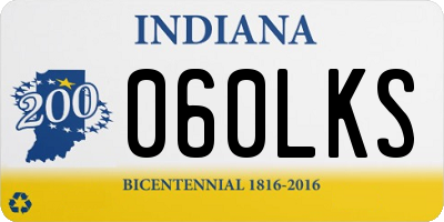 IN license plate 060LKS