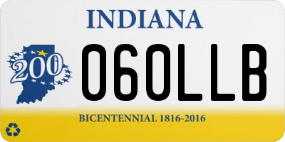 IN license plate 060LLB