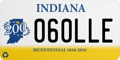 IN license plate 060LLE