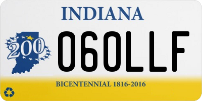 IN license plate 060LLF