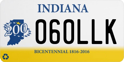 IN license plate 060LLK