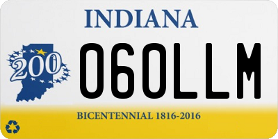 IN license plate 060LLM