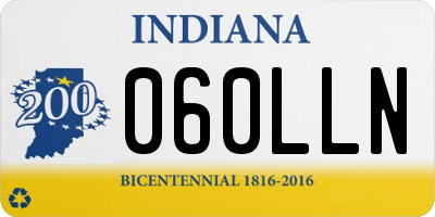 IN license plate 060LLN