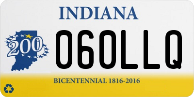 IN license plate 060LLQ