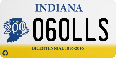 IN license plate 060LLS