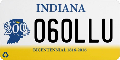 IN license plate 060LLU