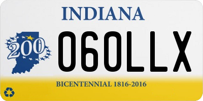 IN license plate 060LLX
