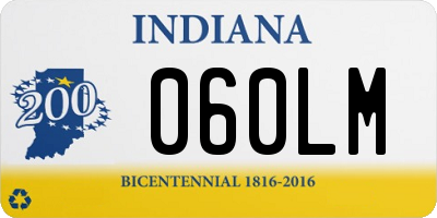 IN license plate 060LM