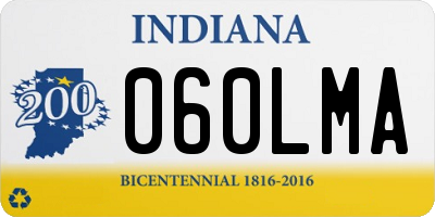 IN license plate 060LMA