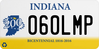 IN license plate 060LMP