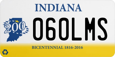 IN license plate 060LMS
