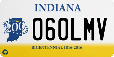 IN license plate 060LMV
