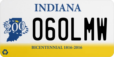 IN license plate 060LMW
