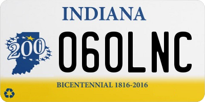 IN license plate 060LNC