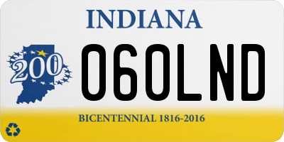 IN license plate 060LND