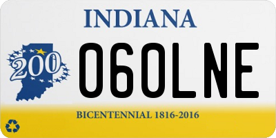 IN license plate 060LNE