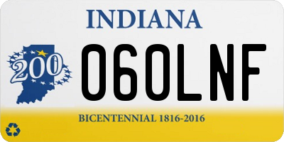 IN license plate 060LNF