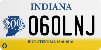 IN license plate 060LNJ