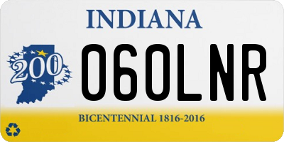 IN license plate 060LNR