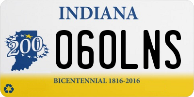 IN license plate 060LNS