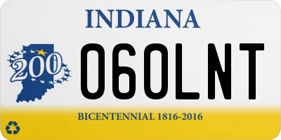 IN license plate 060LNT