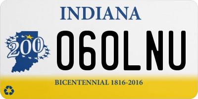 IN license plate 060LNU