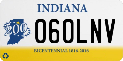 IN license plate 060LNV