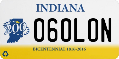 IN license plate 060LON